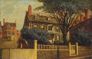 Charles Furneaux The Hancock House, oil painting by Charles Furneaux oil on canvas